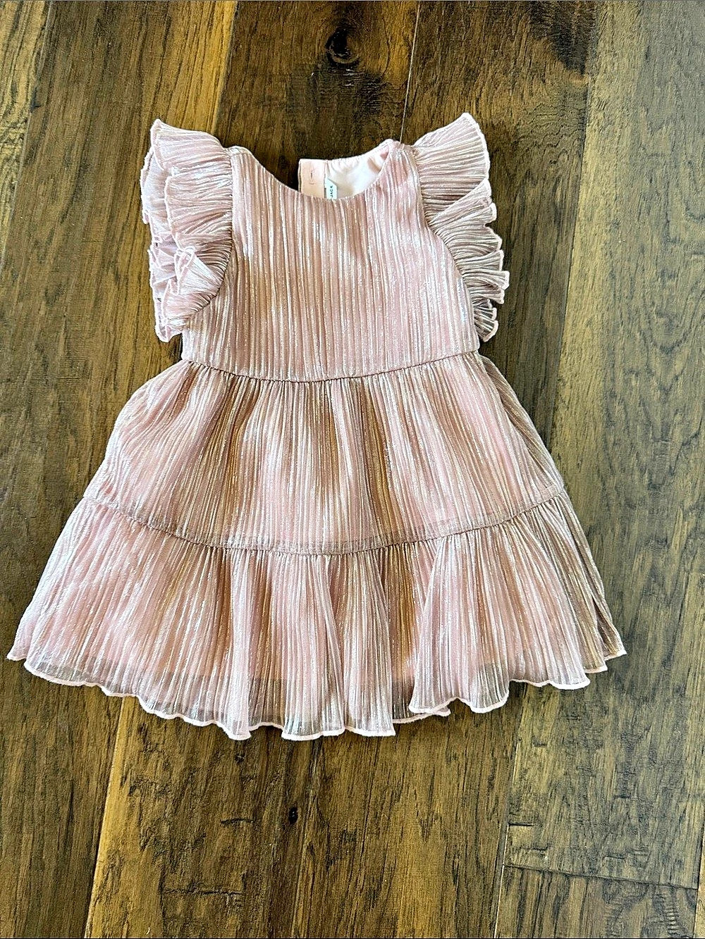 Janie and Jack Girls Pink Ruffle Dress Size 2T